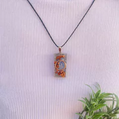 Colar Orgonite - Cianita Azul - Proteção Física e Espiritual