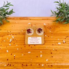 Brinco Granada e Ouro - Energia Vital - comprar online