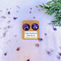 Brinco Lua Mística - Pedra da Lua Natural - Intuição na internet