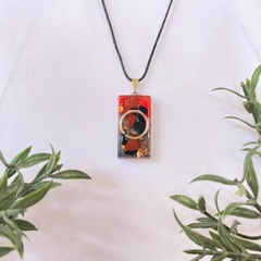Colar Orgonite - Confiança e Decisão - Jaspe e Ônix