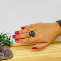 Anel Lapis Lázulli - Depressão Enxaqueca - comprar online