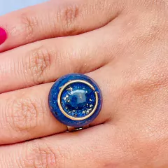 Anel Lapis Lázulli - Depressão Enxaqueca na internet