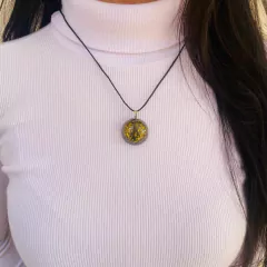 Colar Olho de Gato - Cianita Preta - Limpeza Energética - comprar online