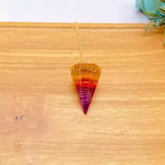 Orgonite Pêndulo de Saint Germain - Raio Violeta - Consciência Oitentaeum Orgonites