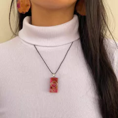 Colar Orgonite - Quartzo Rosa - Proteção do relacionamento - comprar online