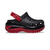 Zuecos Crocs Classic Mega Crush Clog - (Black Varsity Red)