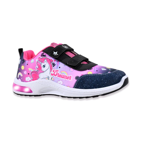 Zapatillas Footy Pop Unicornio Dreamer Niña Negro - (POP657)
