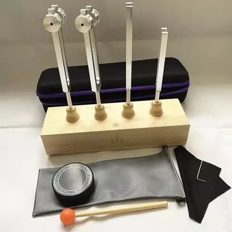 4 Diapasões de Ressonância Universal | 128 Hz, 136 Hz, 256 Hz, 384 Hz