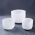 Conjunto de 3 Taças de Cristal de Quartzo (15 cm B, 20 cm F, 25 cm C)