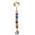 Móbile dos 7 Chakras em formato de árvore da vida, com pedras coloridas dispostas verticalmente.