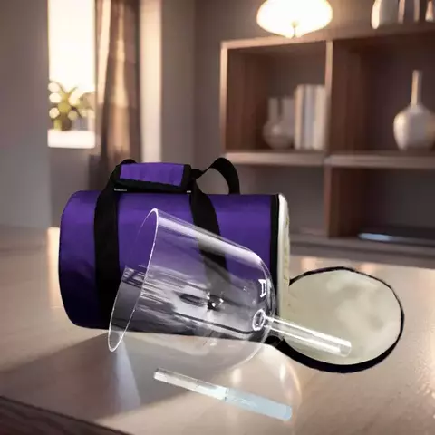 Taça Tibetana de Cristal Transparente - 12 cm/diam - comprar online