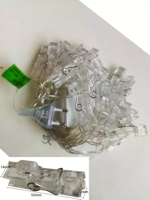 Cordão 20 LED 3000K Pregador sem pisca - comprar online
