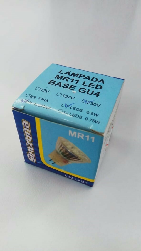 Dicróica MR11 230V 7LEDs 3800K