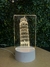 Luminária Abajur Acrílico com Base LED (Torre de Pisa) - comprar online