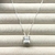 Colar Cristal Quadrado 47cm - Prata 925 - Fortal La Prata