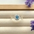 Anel Formatura Azul Cravejado Trançado - Prata 925 - comprar online