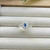 Anel de Formatura Navete Azul Cravejado - Prata 925 - comprar online