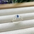 Anel de Formatura Navete Azul Cravejado - Prata 925 na internet