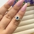 Anel Formatura Azul Cravejado Trançado - Prata 925 - Fortal La Prata