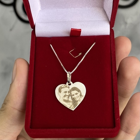 Colar Personalizado com Fotogravação - Prata 925