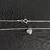 Colar Ponto de Luz Coração Cristal 45cm - Prata 925 - loja online