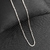 Colar Laminado Quadrado Torcido 1,2mm 45cm - Prata 925 - comprar online