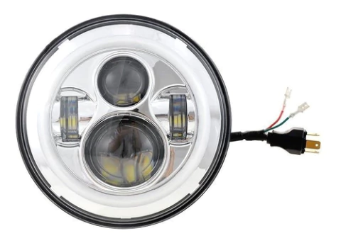Farol De Led 5 3/4 com Halo Harley Davidson Sportster 1200 883 Xl
