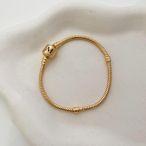 Pulseira para berloque Milly 17cm - Banhada a Ouro