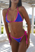 Bikini Caribe azul y fucsia - comprar online