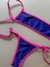 Bikini positano azul y fucsia en internet