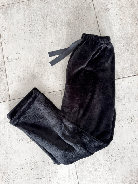 Pantalón polar soft negro - comprar online