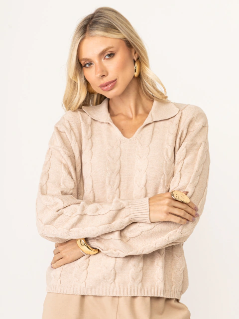 Blusa Polo Tranças
