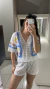 Camisa Bahamas I Off White + Azul Bebê - loja online