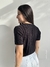 Camisa Cropped Canelada Rubi - La Cor Tricot 
