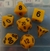 Kit de Dados: Amarelo Opaco - RPG