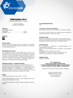 Pregabalyn-5 30 Tabletas - comprar en línea