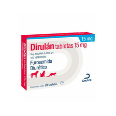 Dirulán 15 mg 20 tabletas