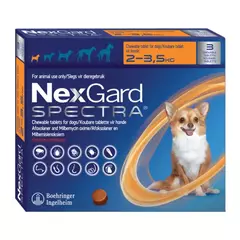 N﻿EXGARD SPECTRA XS 2- 3.5 KG (3 TABLETAS)