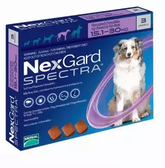 NEXGARD SPECTRA L 15.1-30 KG (3 TABLETAS)