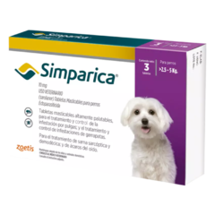 SIMPARICA 10MG 3 TAB 2.5 -5KG