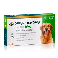 SIMPARICA 80MG 1 TAB 20.1 - 40 KG - comprar en línea