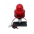 Luz Circular Led Vermelha Com Base Preta