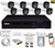 Kit Cftv 8 Câmeras 1080p FullHD Externa Dvr 8 Canais HD 1Tb - Completo para Instalação
