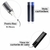 Caneta tinteiro + 2 recargas (azul e preto), anatômica recarregável - comprar online