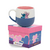 Caneca Cerâmica Maggie Zonacriativa Stitch e Angel 400ml
