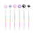 Caneta Gel Decorada 1.0mm Patinha Fofa Tinta Multicor