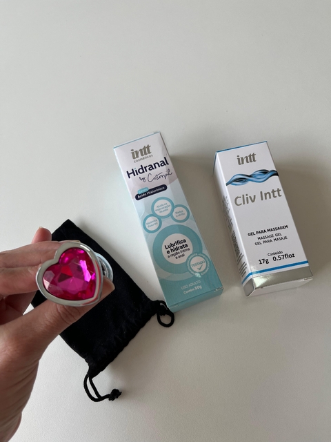 Kit Anal - Lubrificante, facilitador e plug M