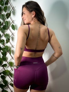 Conjunto Shorts Sara e Mari - Malbec