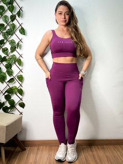 Conjunto Legging Pamela e Gabi - Malbec