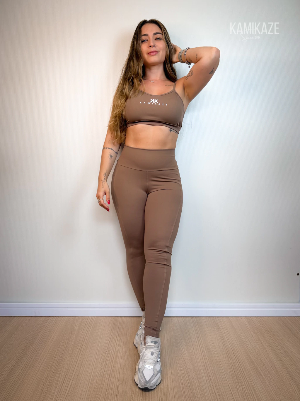 Conjunto Legging Pamela e Mari - Mocha | ZERO TRANSPARÊNCIA